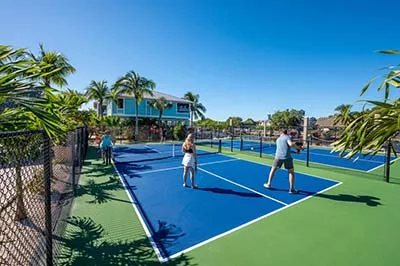 Pickleball courts at Everglades Isle