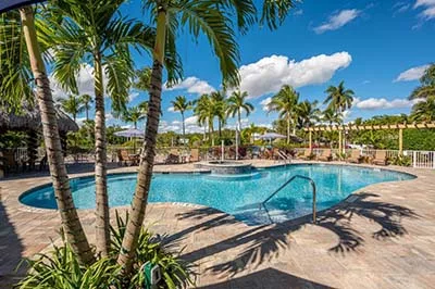 Saltwater style pool at Everglades Isle.